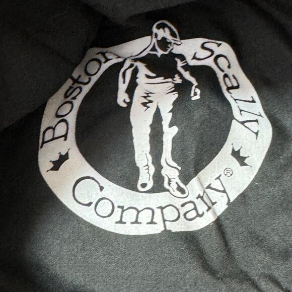 Boston Scally Co. Shark Embroidered Grey Flat Cap Sizs XS - Picture 3 of 5